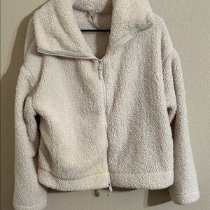 FP Movement Full Zip Cozy Cream Sherpa Jacket